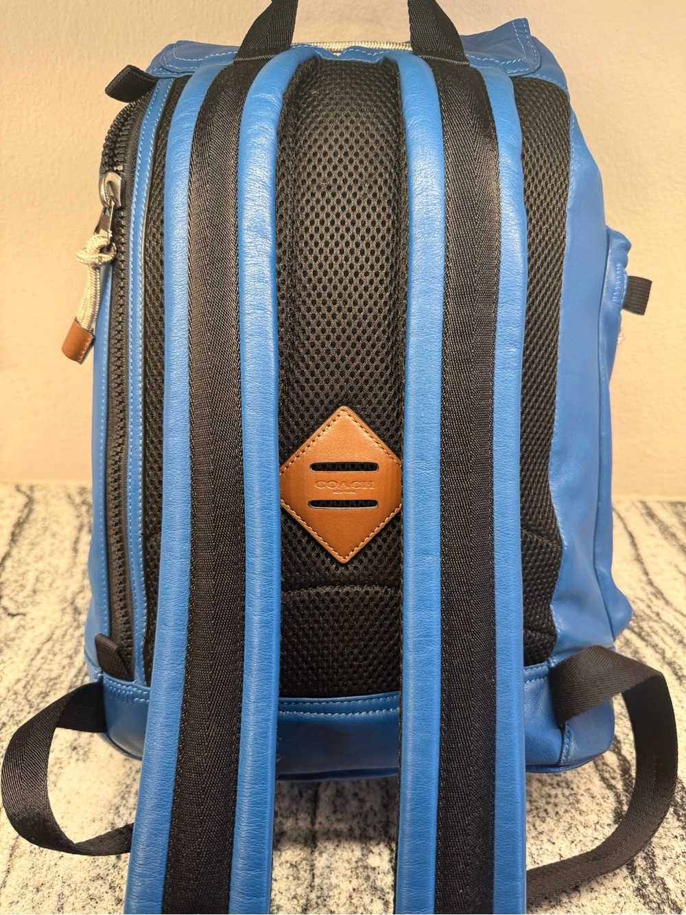 Coach Pacer Utility Backpack in Pacific Blue, Style 93849. - Picture 4 of 7